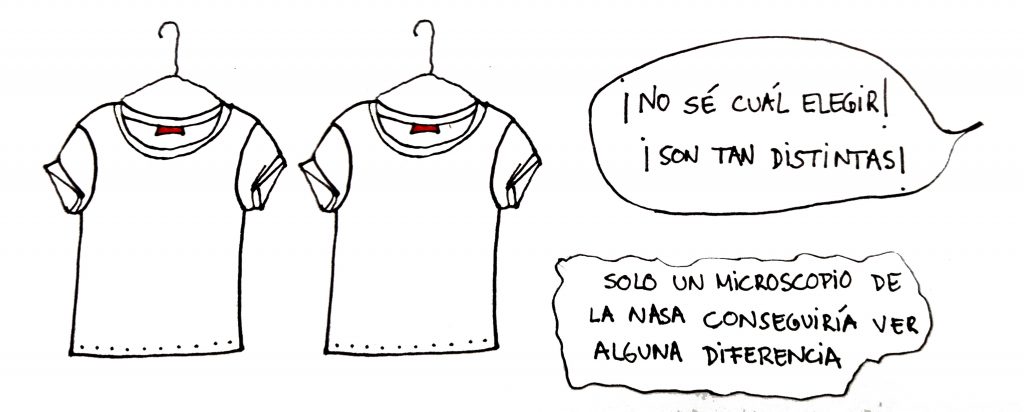 Camisetas iguales