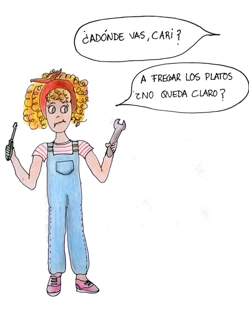 Mala de los Nervios limpiando