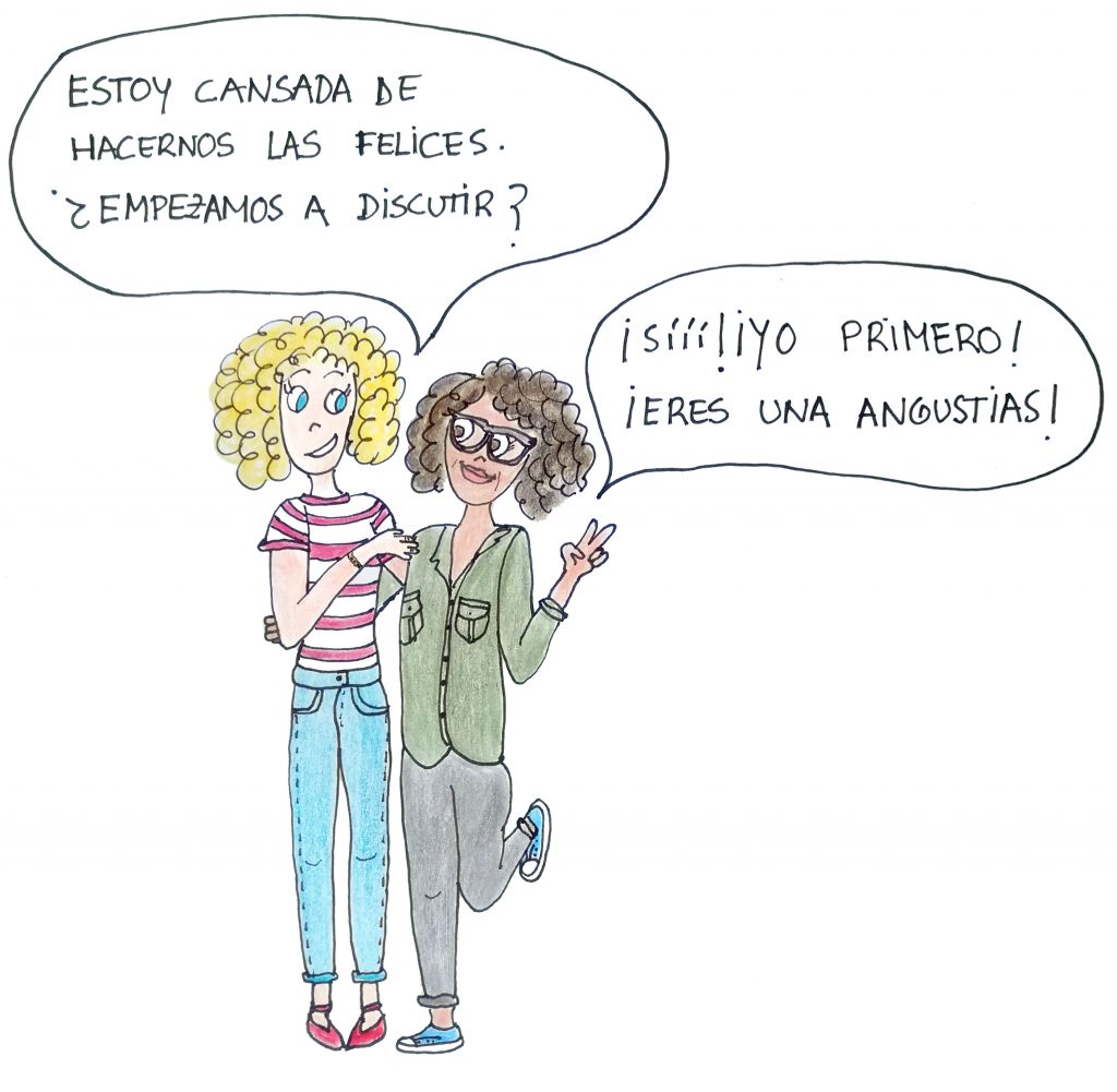 Mala de los Nervios y su madre